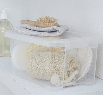 Caja de almacenamiento para el baño