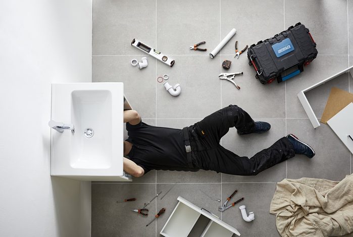 como hacer una instalacion de fontaneria en un baño