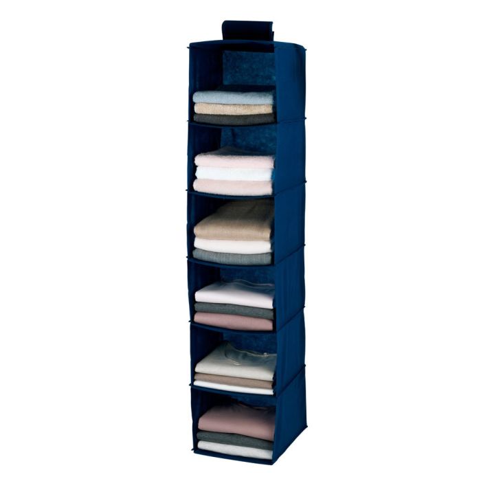 Organizador ropa azul 122x30 cm