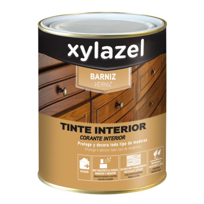 Barniz tinte interior brillante cerezo xylazel 750 ml