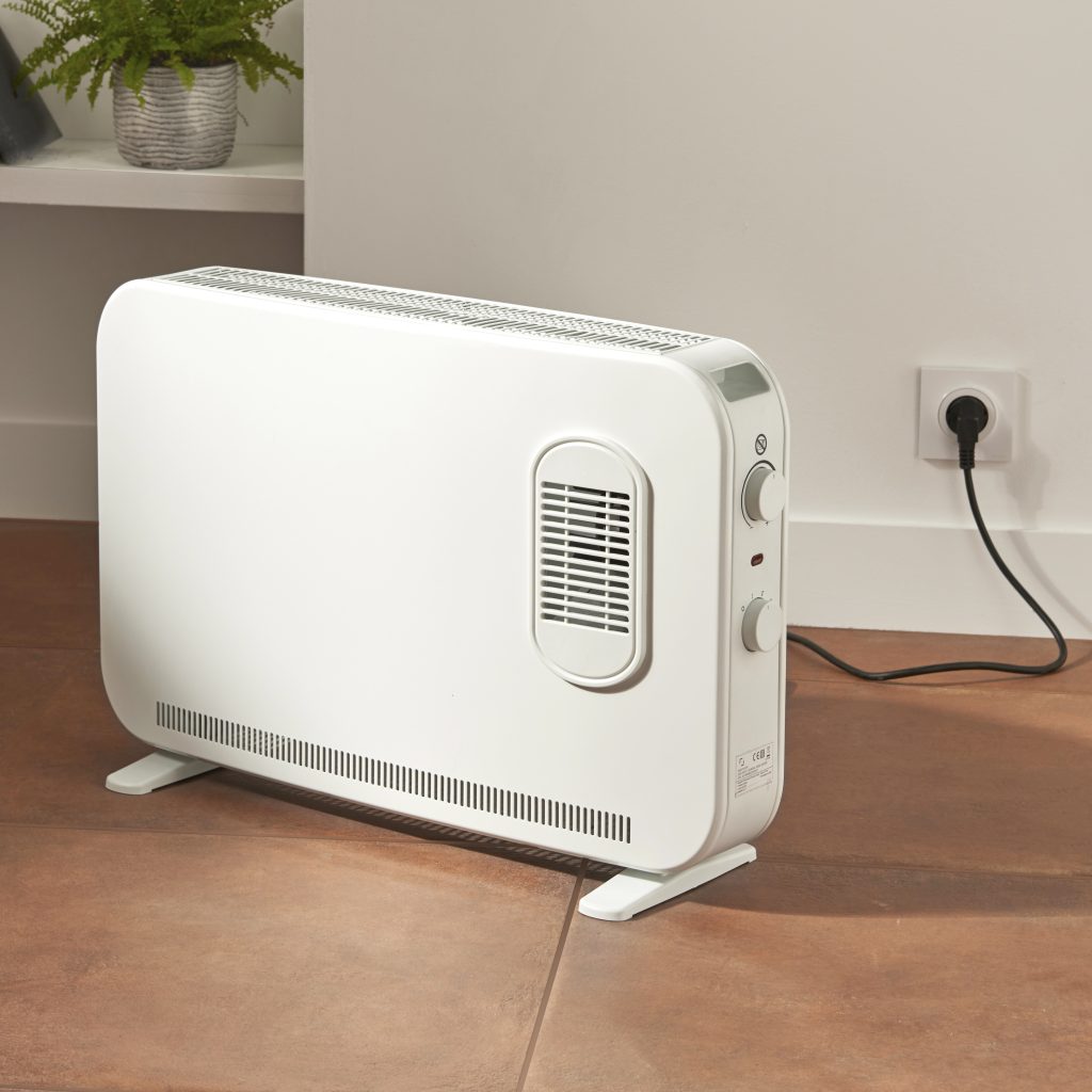 convector en una habitación