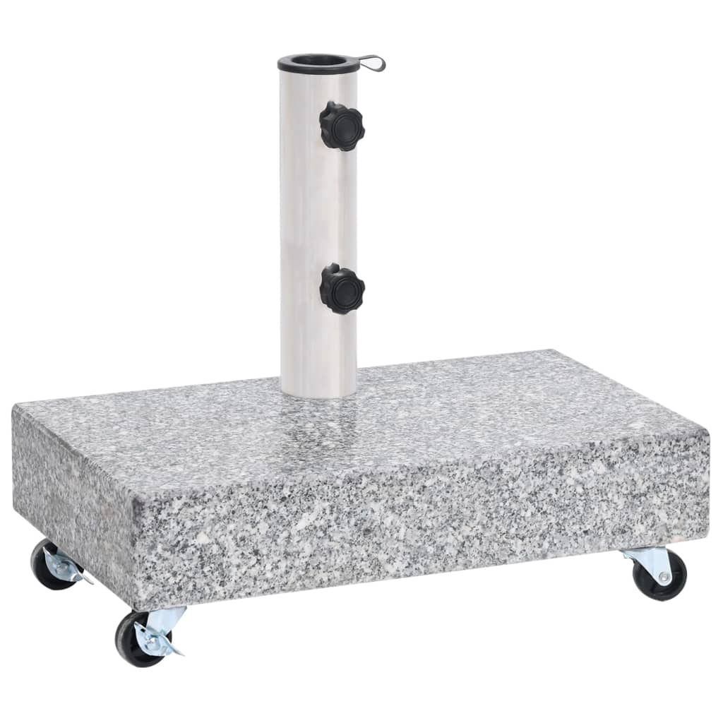 vidaXL base de sombrilla granito gris claro 45x25x8,3 cm
