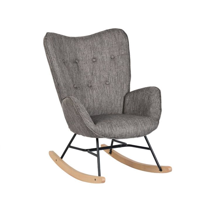 Meubles cosy sillón mecedora de lactancia escandinavo con reposabrazos de t
