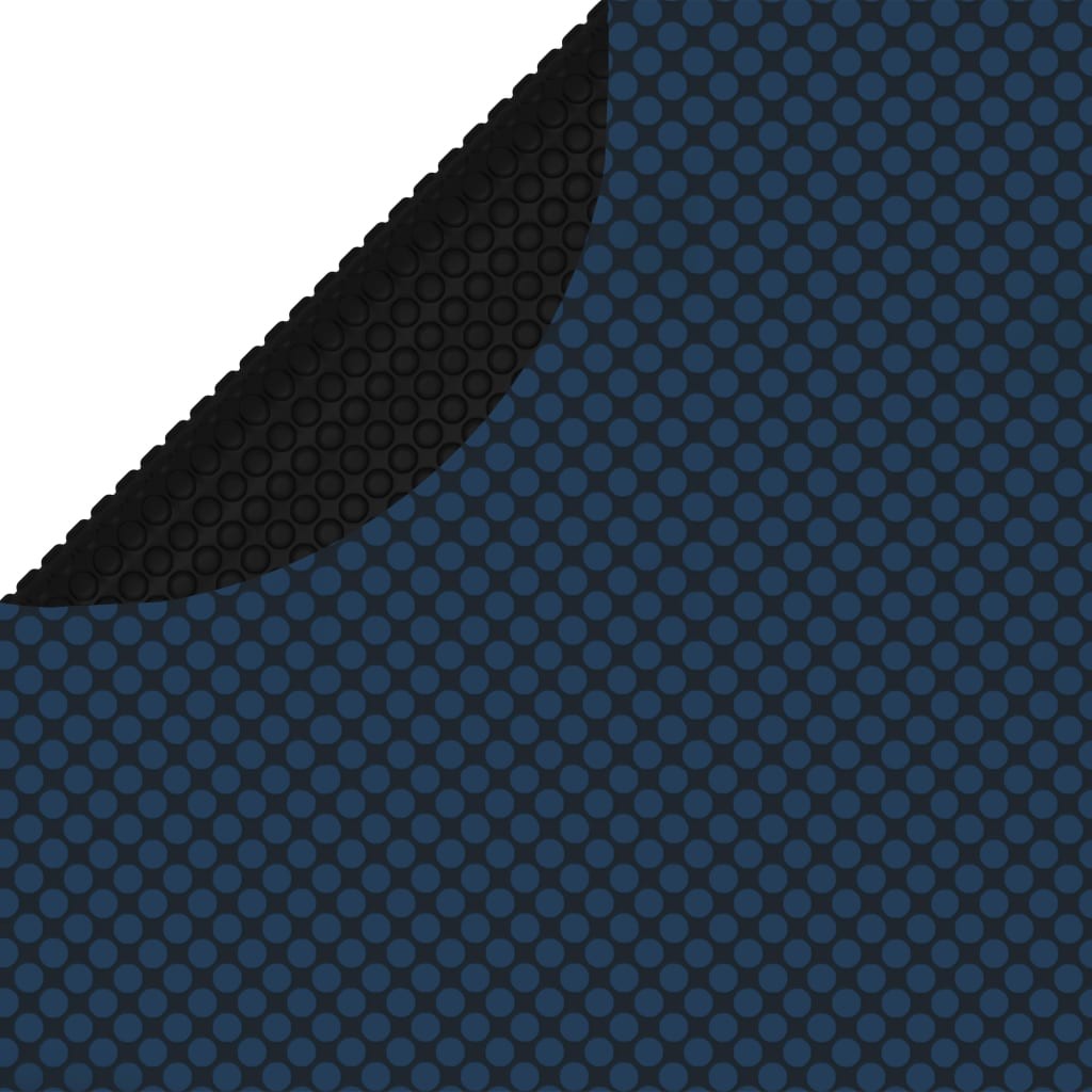 vidaXL cubierta solar de piscina de pe flotante negro y azul 300 cm