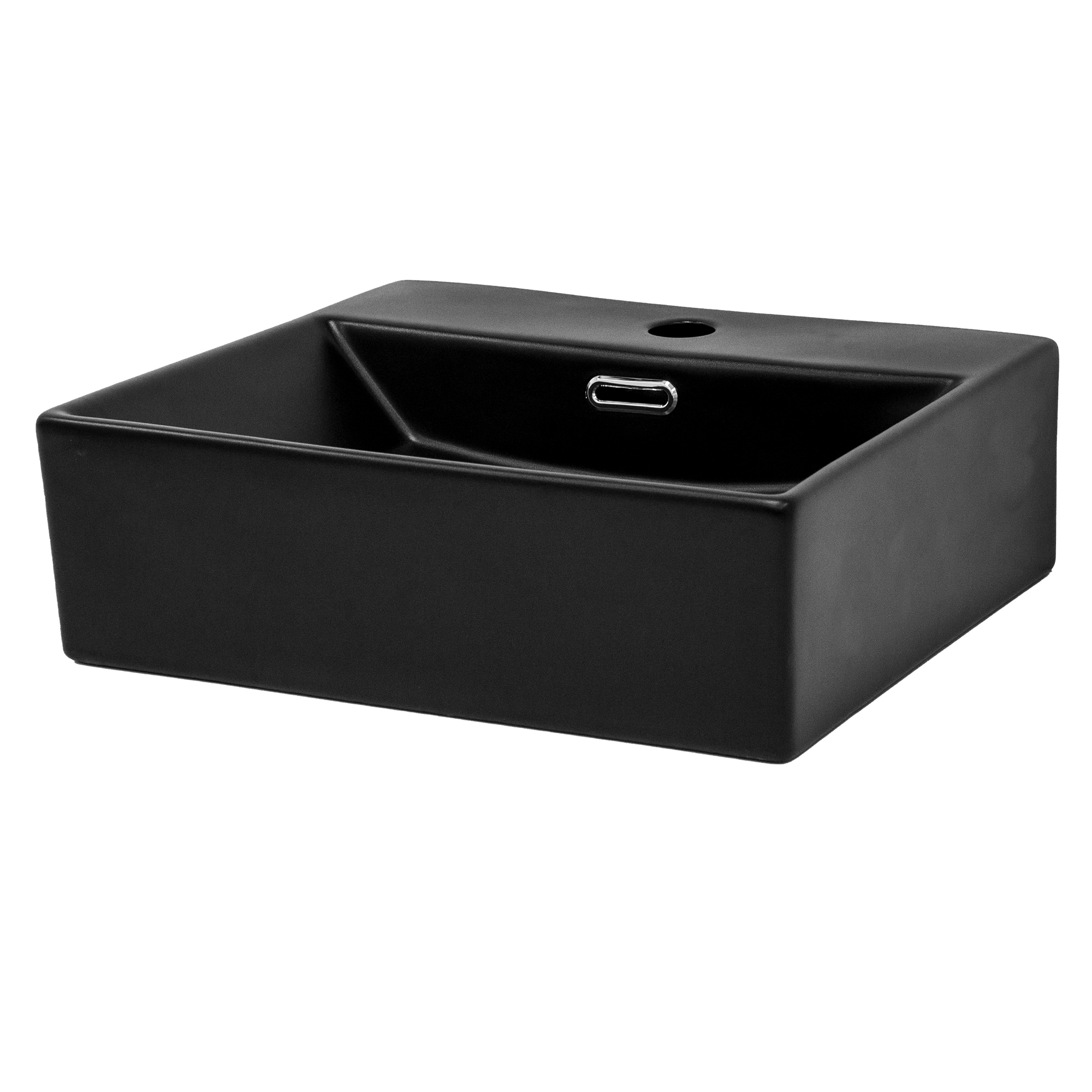 Lavabo 415 x 360 x 130 mm de cerámica blanca