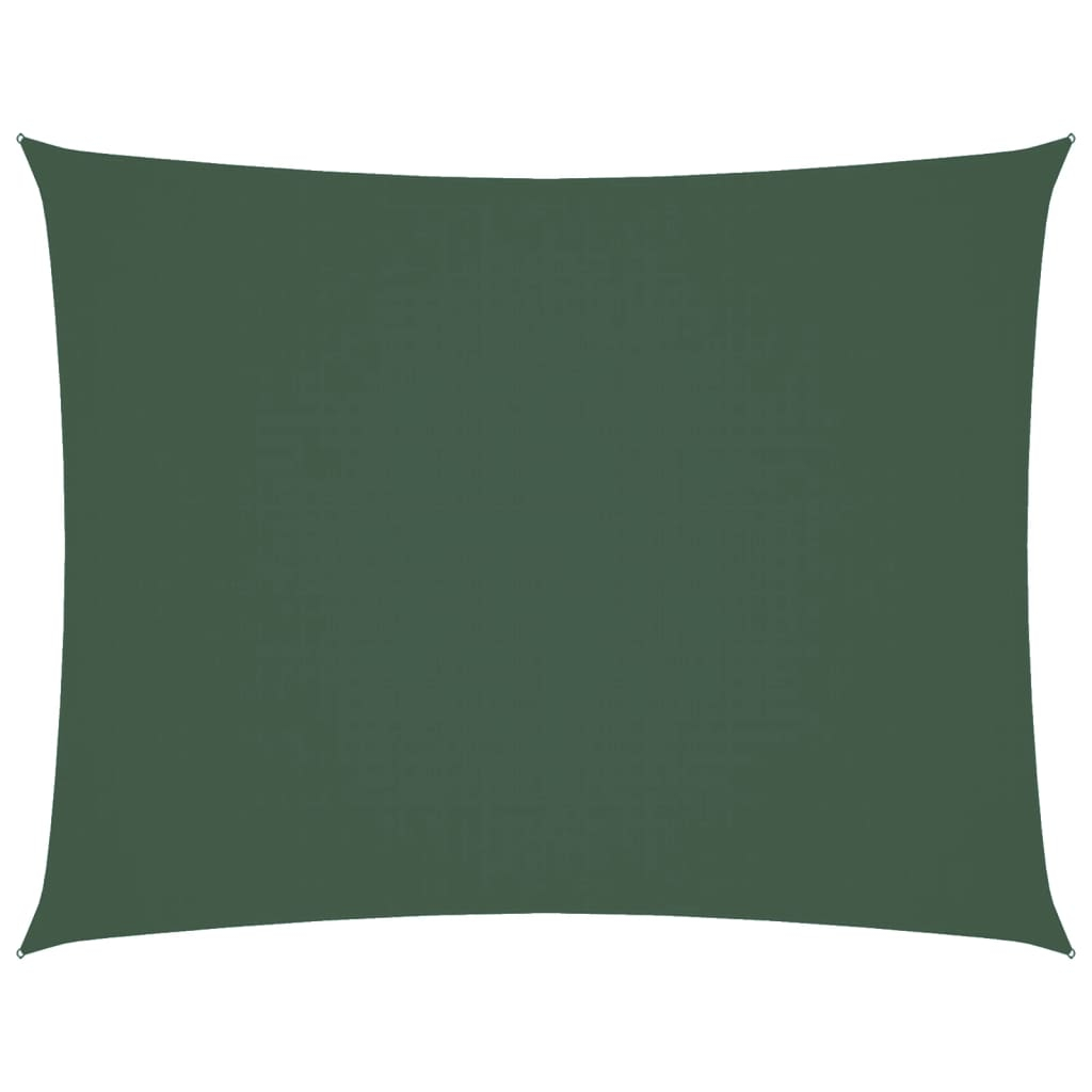 vidaXL toldo de vela rectangular tela oxford verde oscuro 4x6 m
