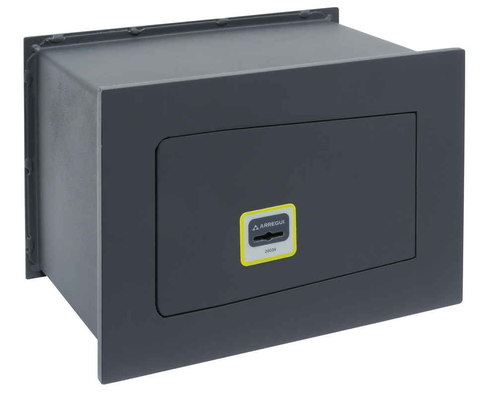 Arregui ideal 10 281310 caja fuerte empotrar con llave, 20 x 30 x 20 cm, 7l