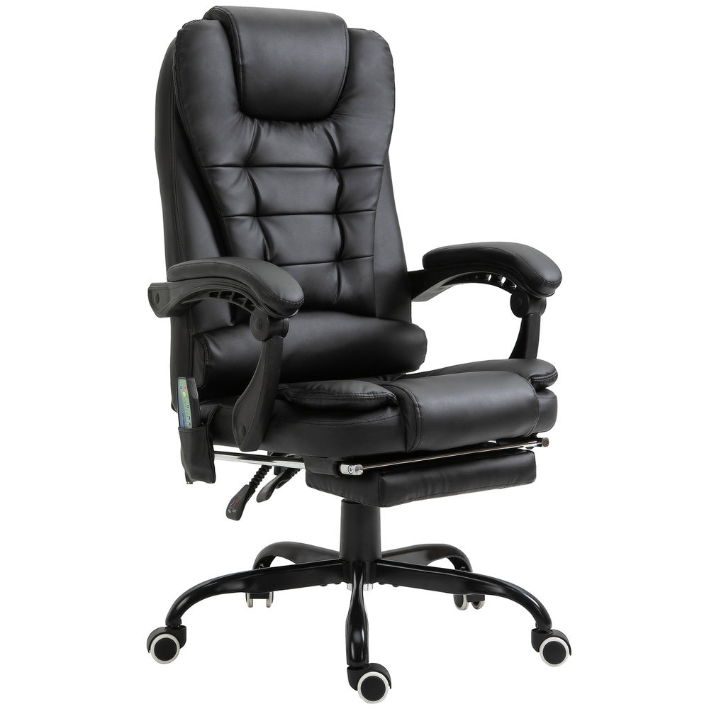 Silla de masaje 67x79x121 cm pu vinsetto, oficina - sillas de oficina