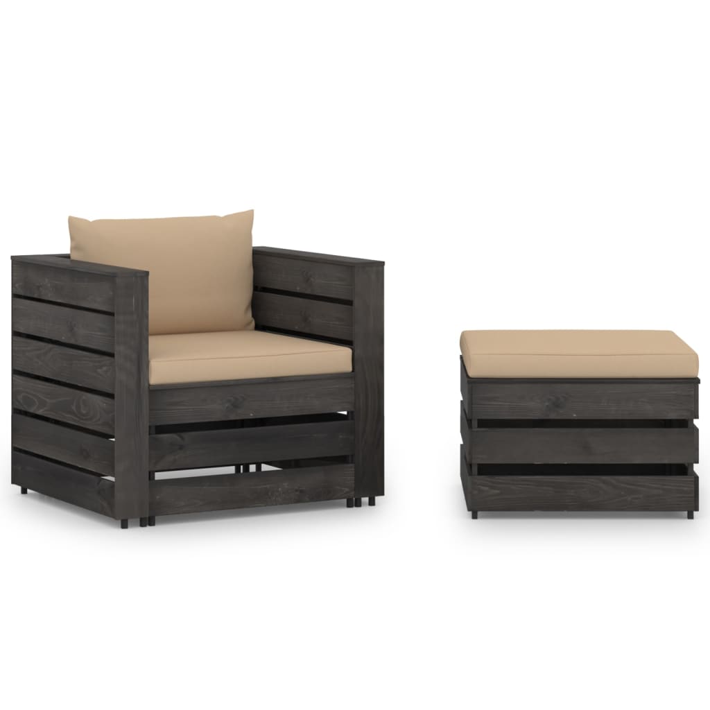 Conjunto de muebles de jardín para exterior set de
