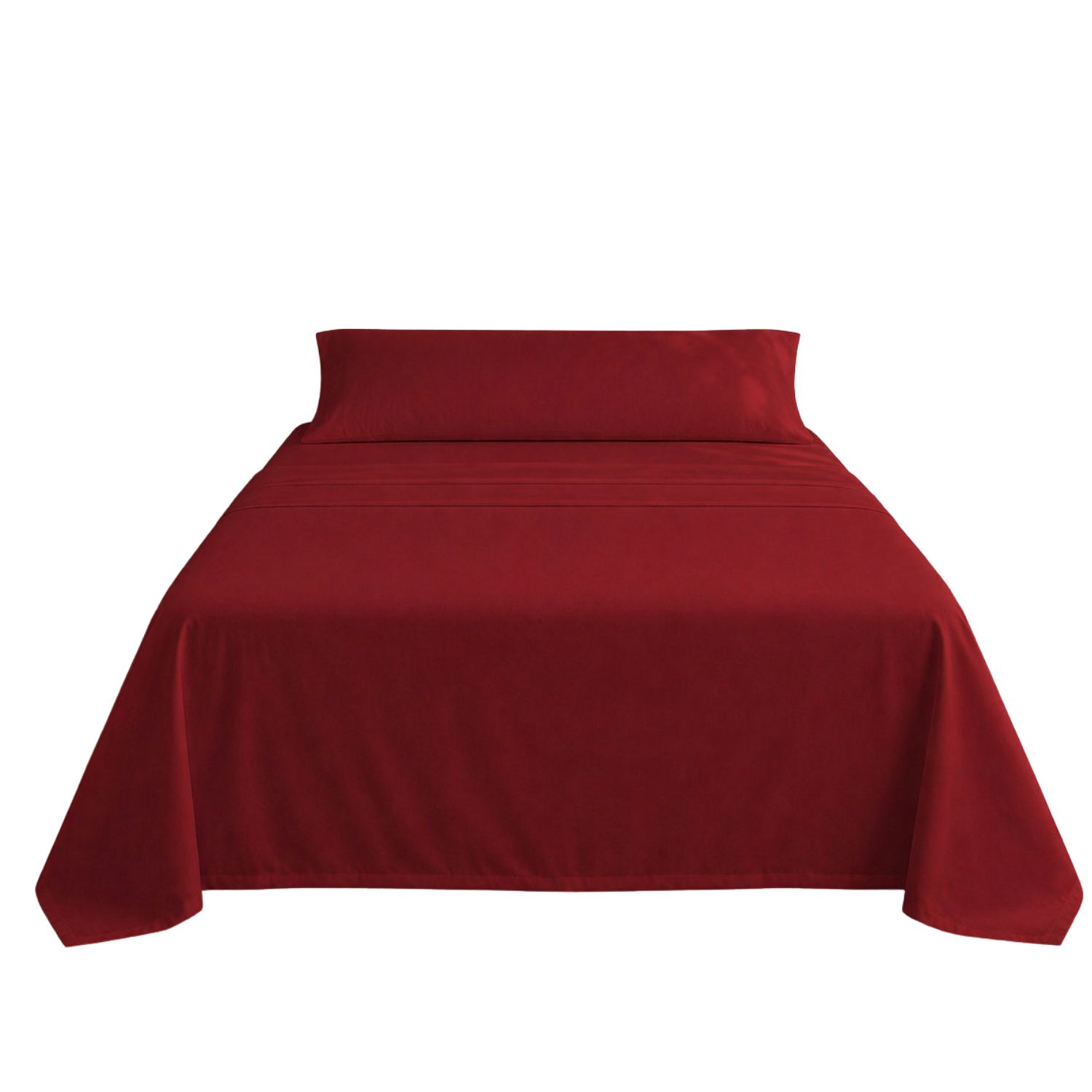 Juego de sábanas granate cama 90cm 144 hilos donegal collections