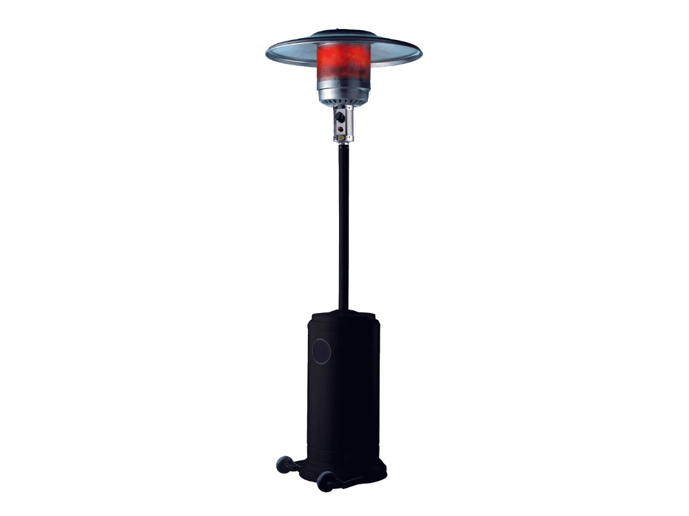 Calentador de gas exterior corona de 13 kw, color negro