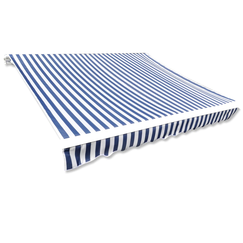 vidaXL toldo de lona azul y blanco 6x3 m (sin estructura)