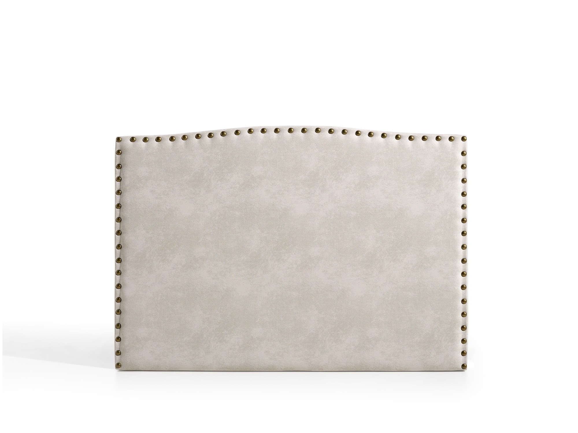 Cabecero ambar para cama de 135 de tela blanco roto 154x115x8 matris