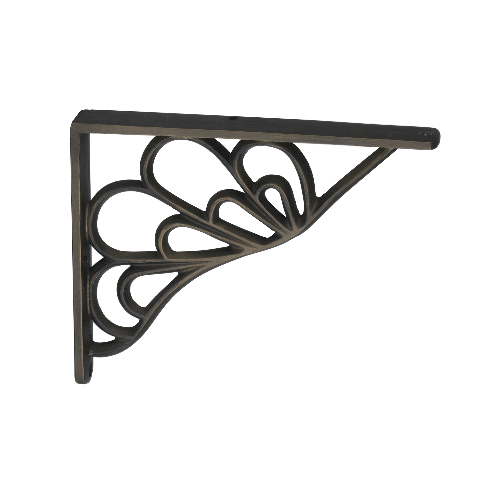 Escuadra de balda rei 1480 | 25x148x190 mm | cuero viejo