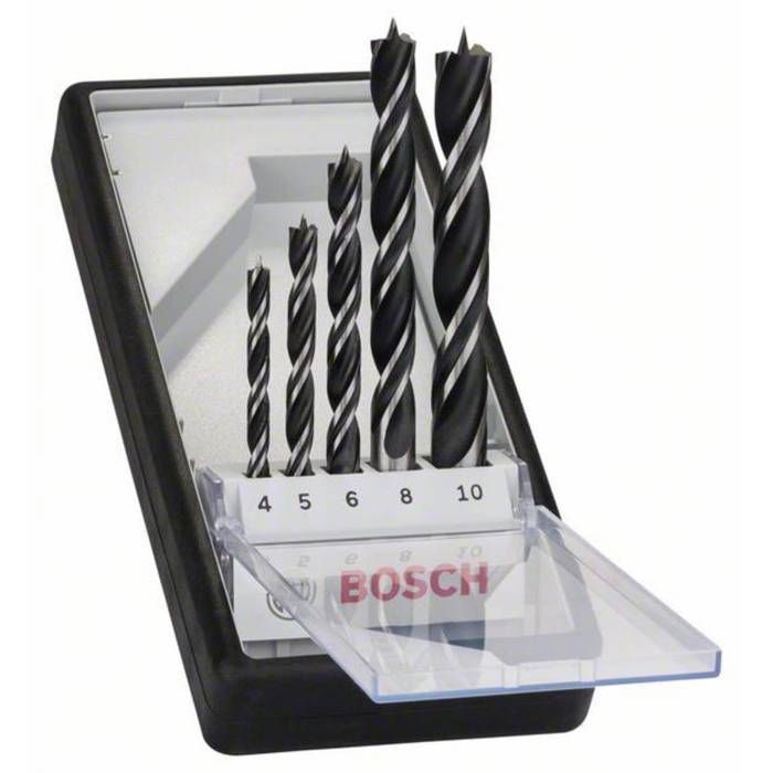 Cofre Bosch robust line - 5 brocas para madera - 2607010527