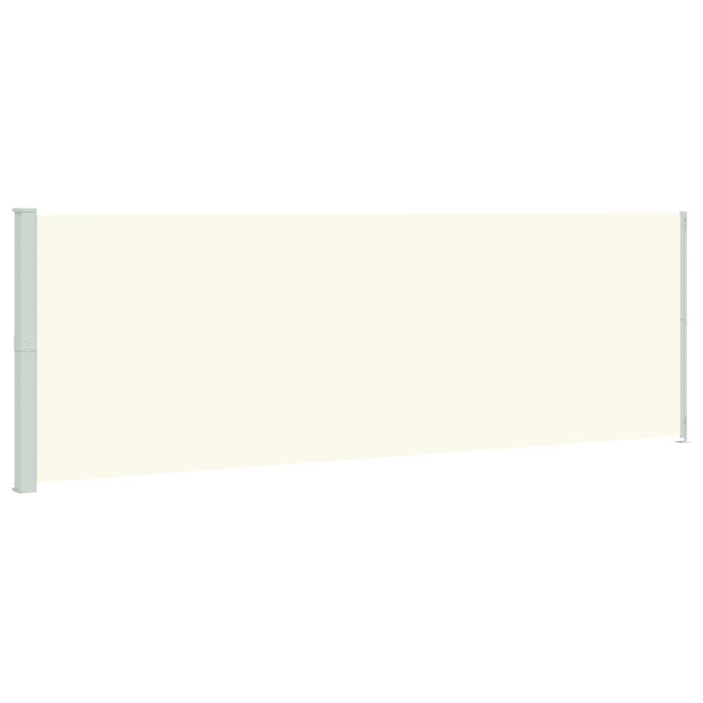 vidaXL toldo lateral retráctil para patio crema 200x600 cm