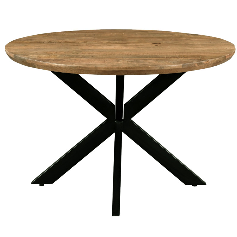 Macy-mesa de comedor redonda d120, madera