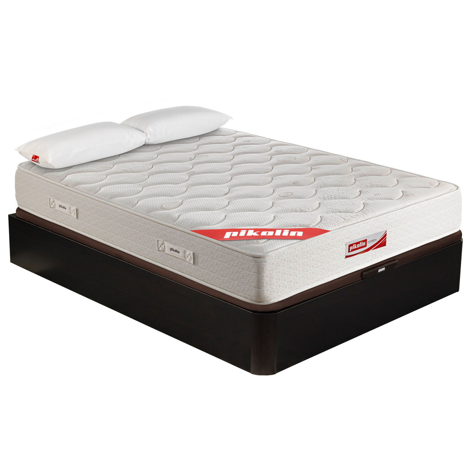 Colchón 135x190,canapé y almohada pikolin muelles normablok wengué