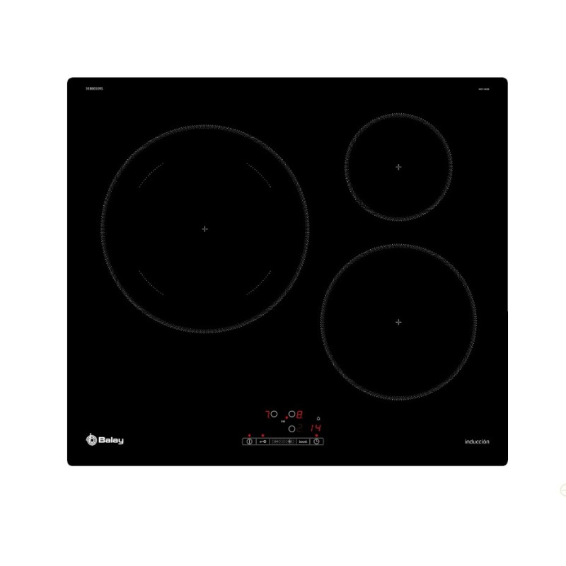 Inducción balay 3eb865ers 60 cm 3 zonas negra/crístal