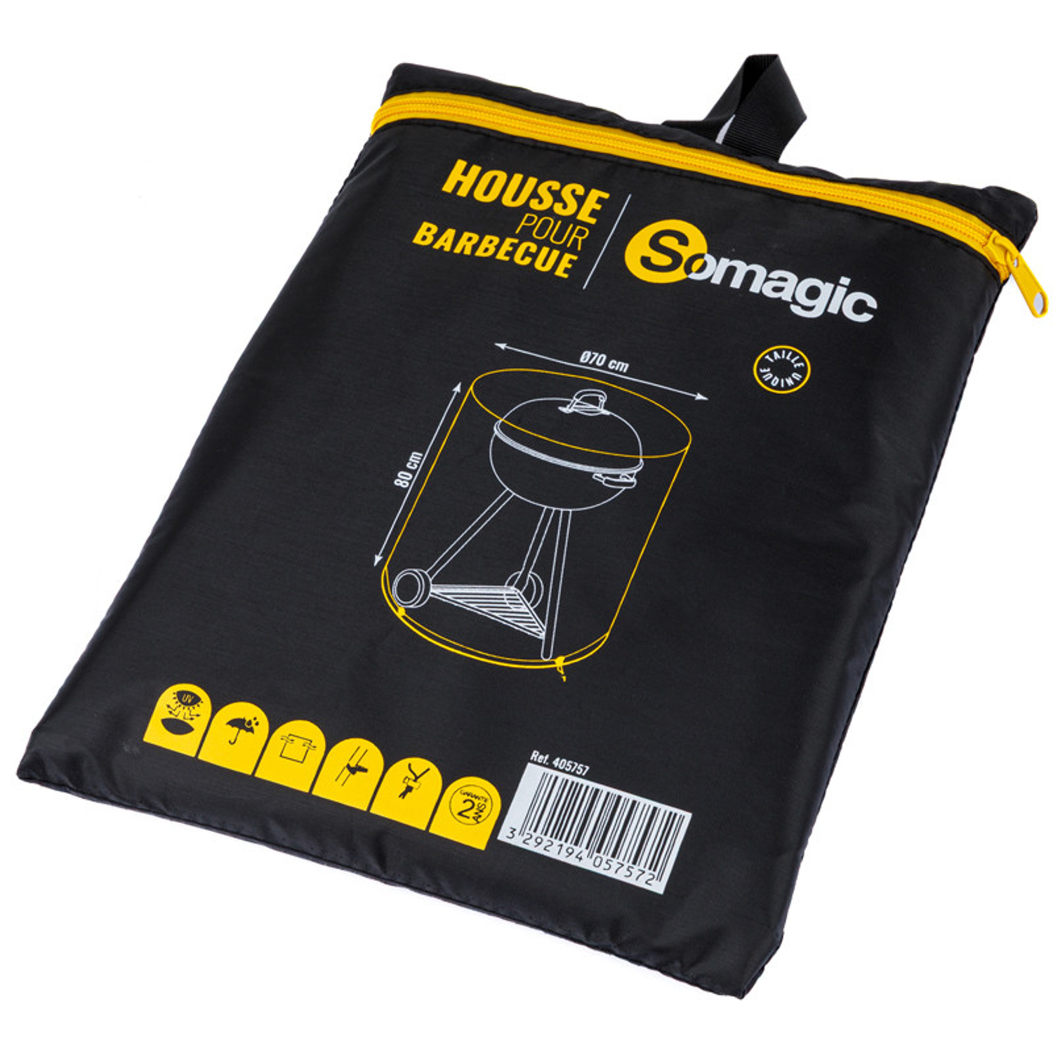 Cubierta ø 70 x h 80 cm para barbacoa redonda