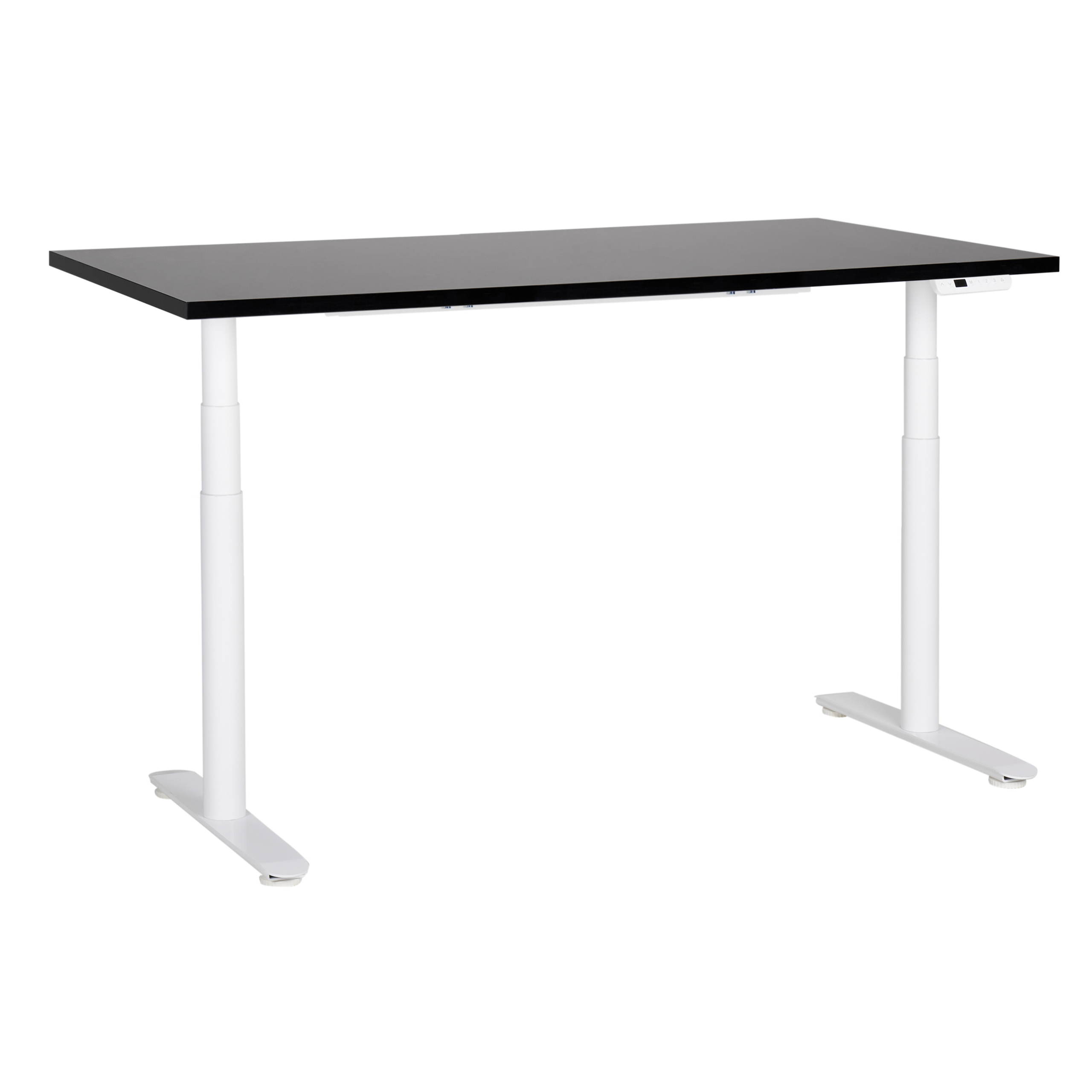 Escritorio de altura regulable eléctrico destinas 160 cm 72 cm negro/blanco