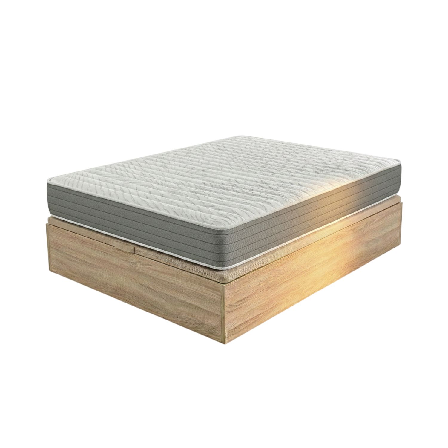 Colchón 150x190+canapé natural royal sleep pocket low montaje incluido
