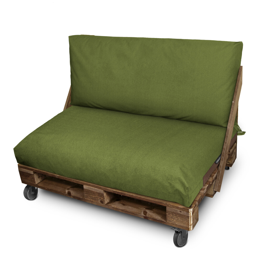 Funda para cojín de palets respaldo esquina 65x45x25 sin relleno verde nayl
