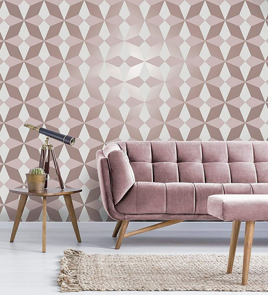 Papel pintado gaulan lavable con estrellas grandes y detalles 5.23m²
