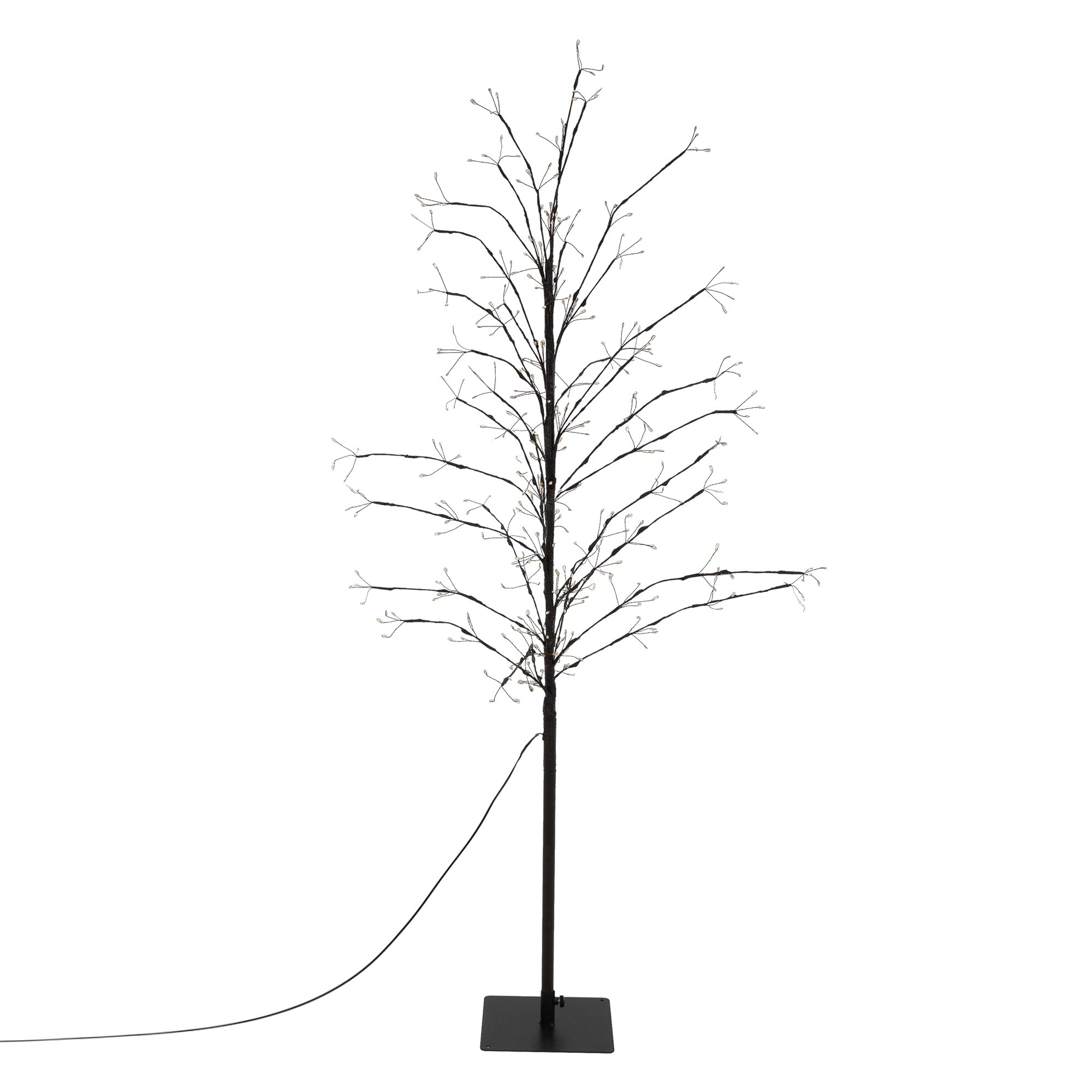 Decoración navideña árbol LED blanco cálido ip44 150cm ecd geramny