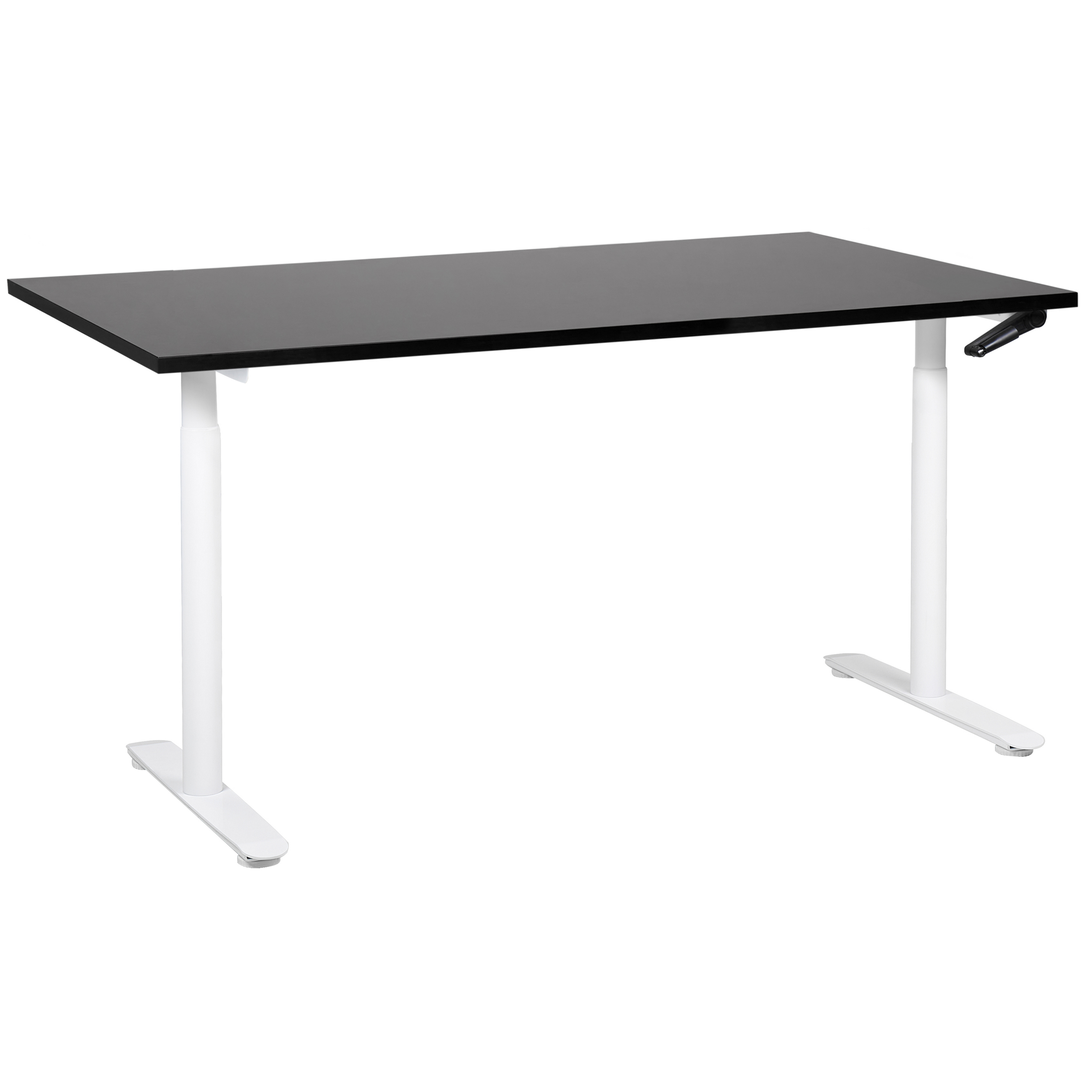Escritorio de altura regulable manual destinas 160 cm 72 cm negro/blanco