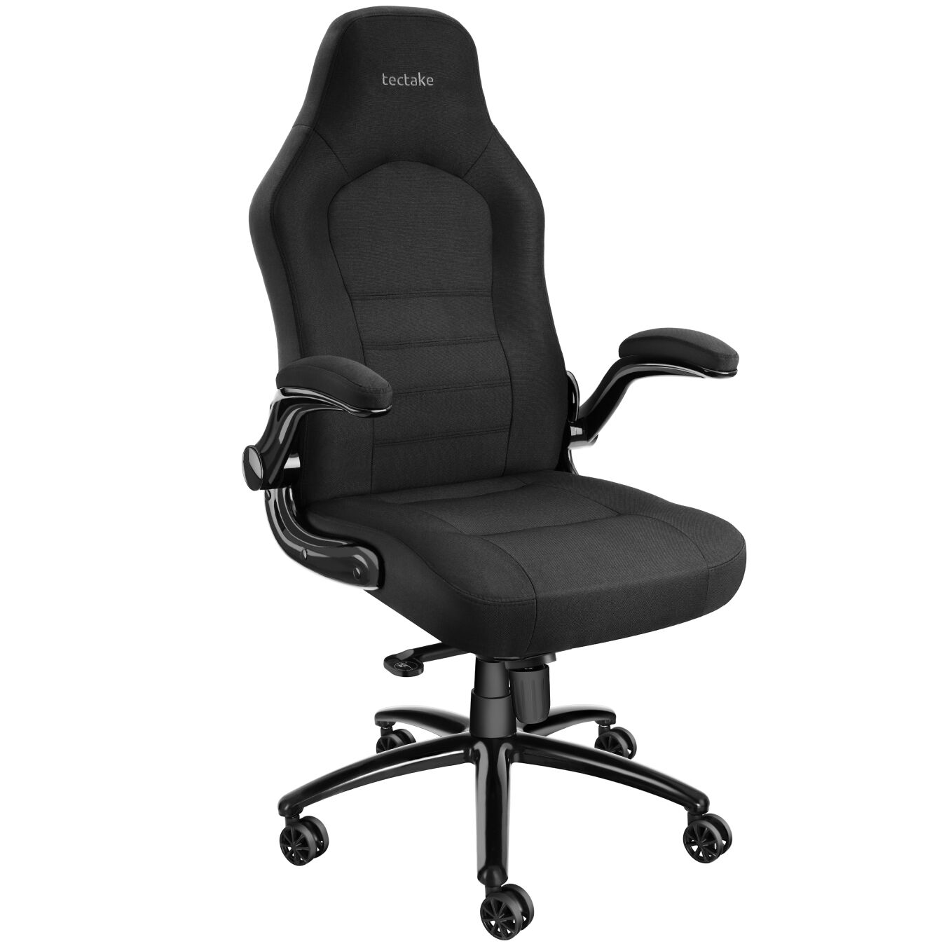 Silla de oficina de escritorio giratoria 360º y altura ajustable negro
