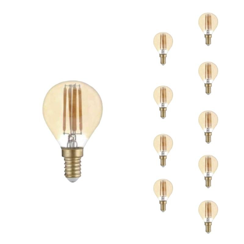 Bombilla LED e14 filamento 4w g45 (pack de 10) - blanco cálido 23