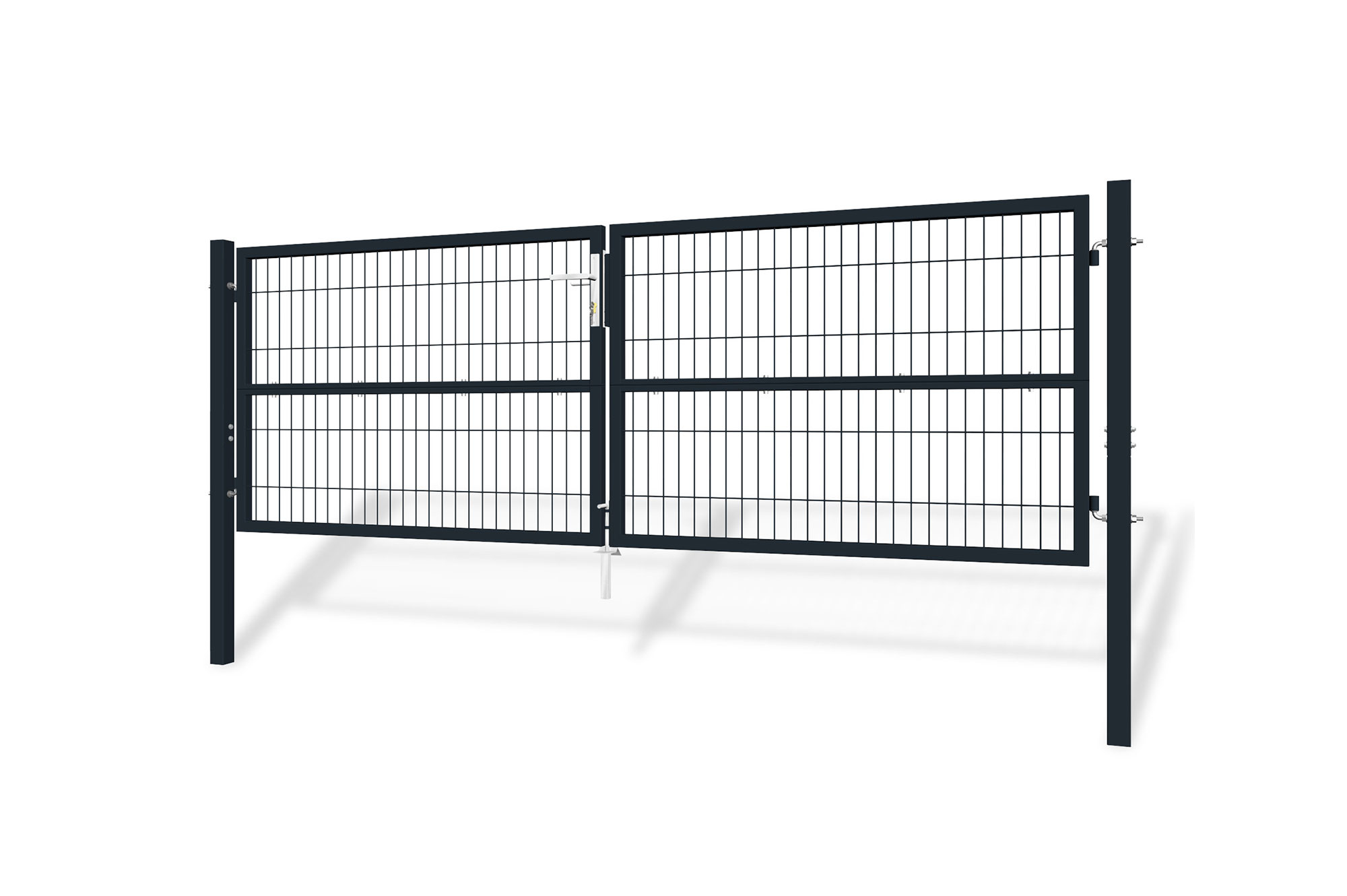 Puerta batiente de malla metálica 3m razo a.100cm gris