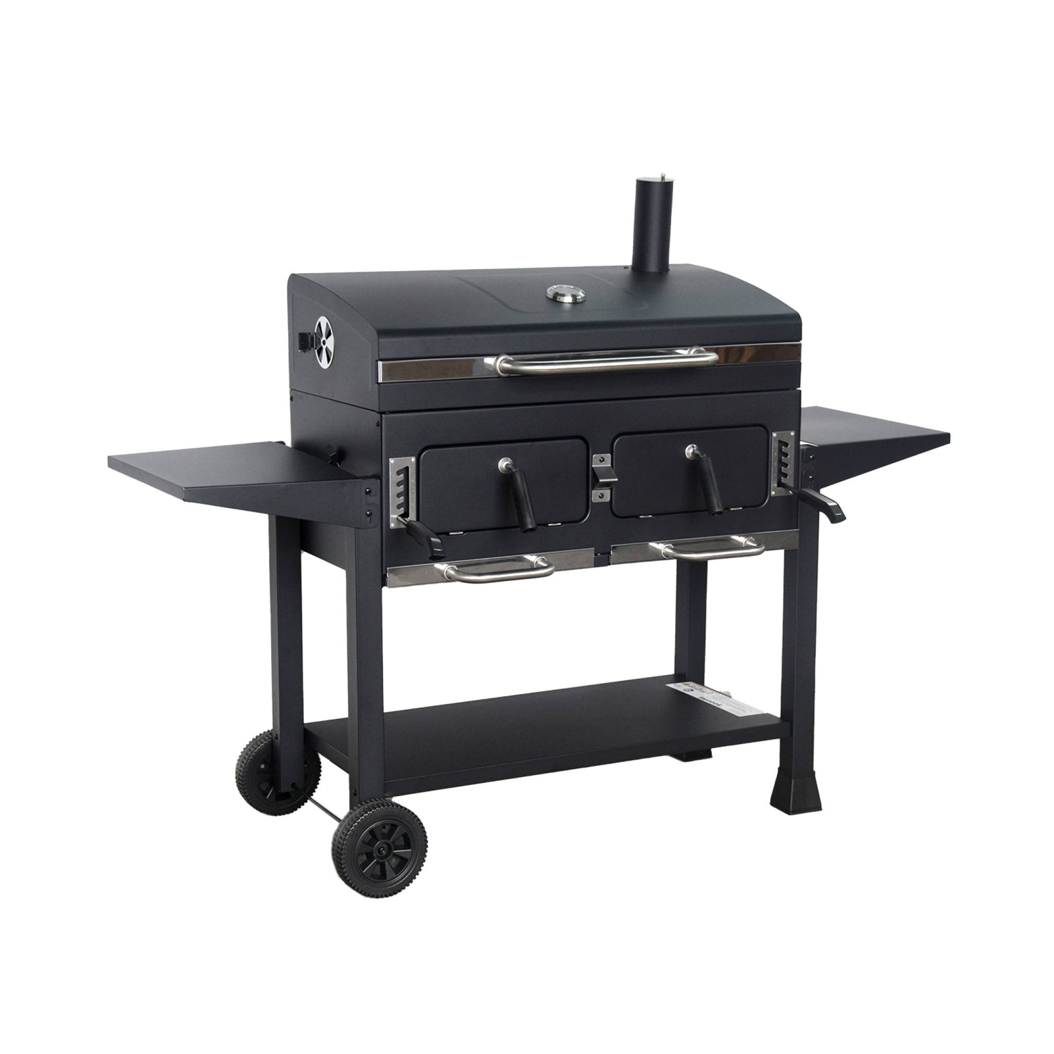 Barbacoa de carbón xl negro 160x107.5x141 cm