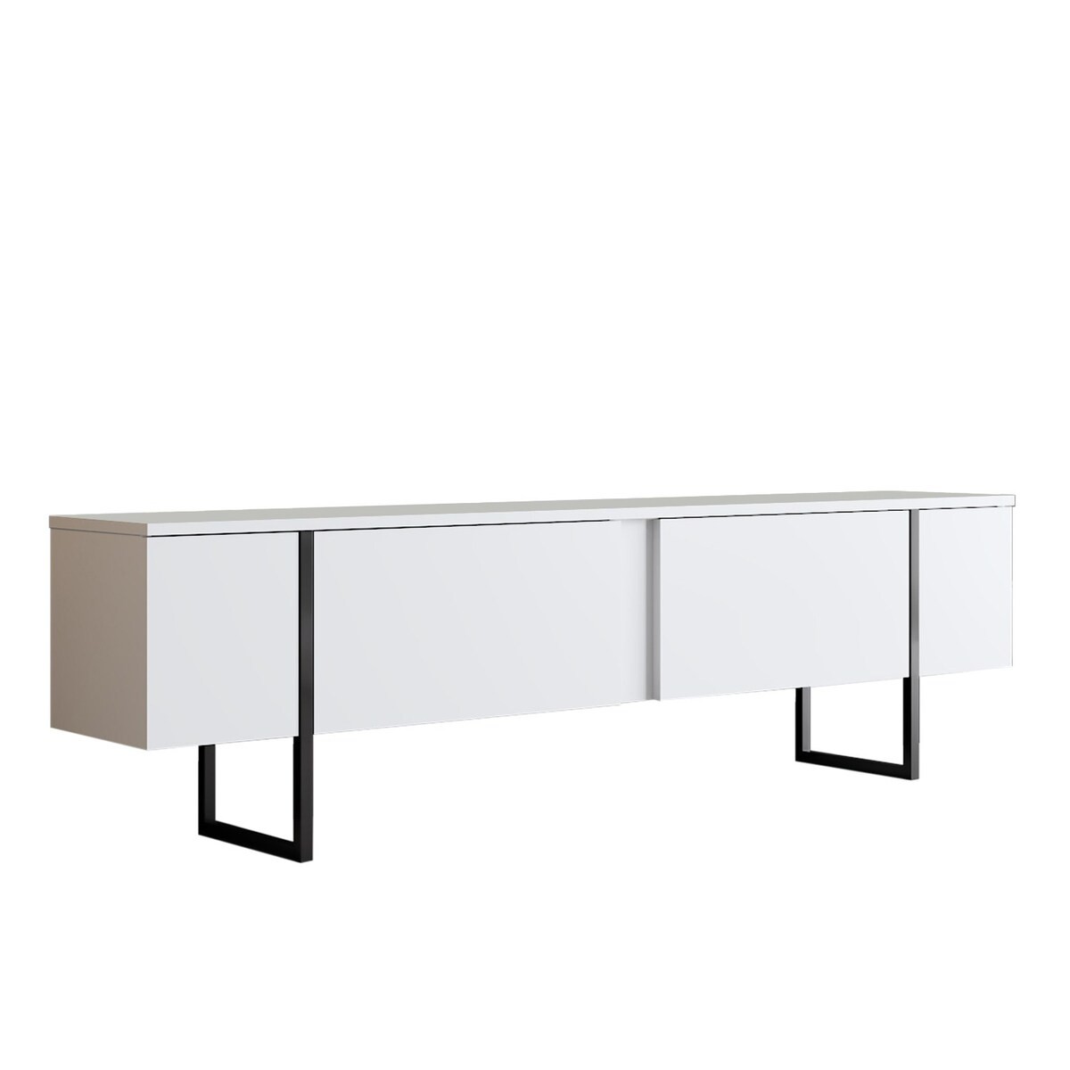 Mueble tv 2 puertas abatibles l180 cm - luxe
