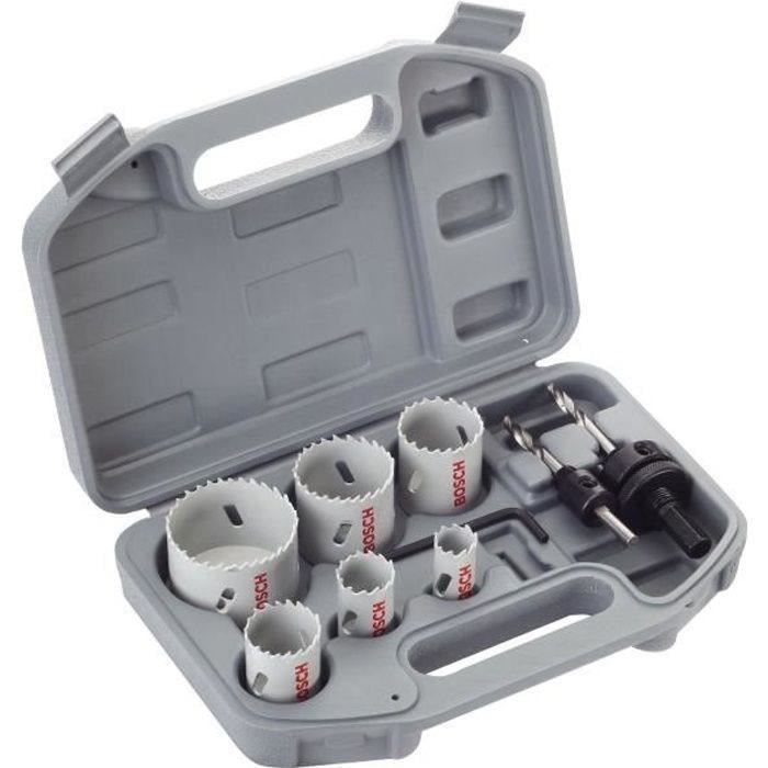 Juego de 9 piezas de coronas bimetálicas hss para electricistas - Bosch