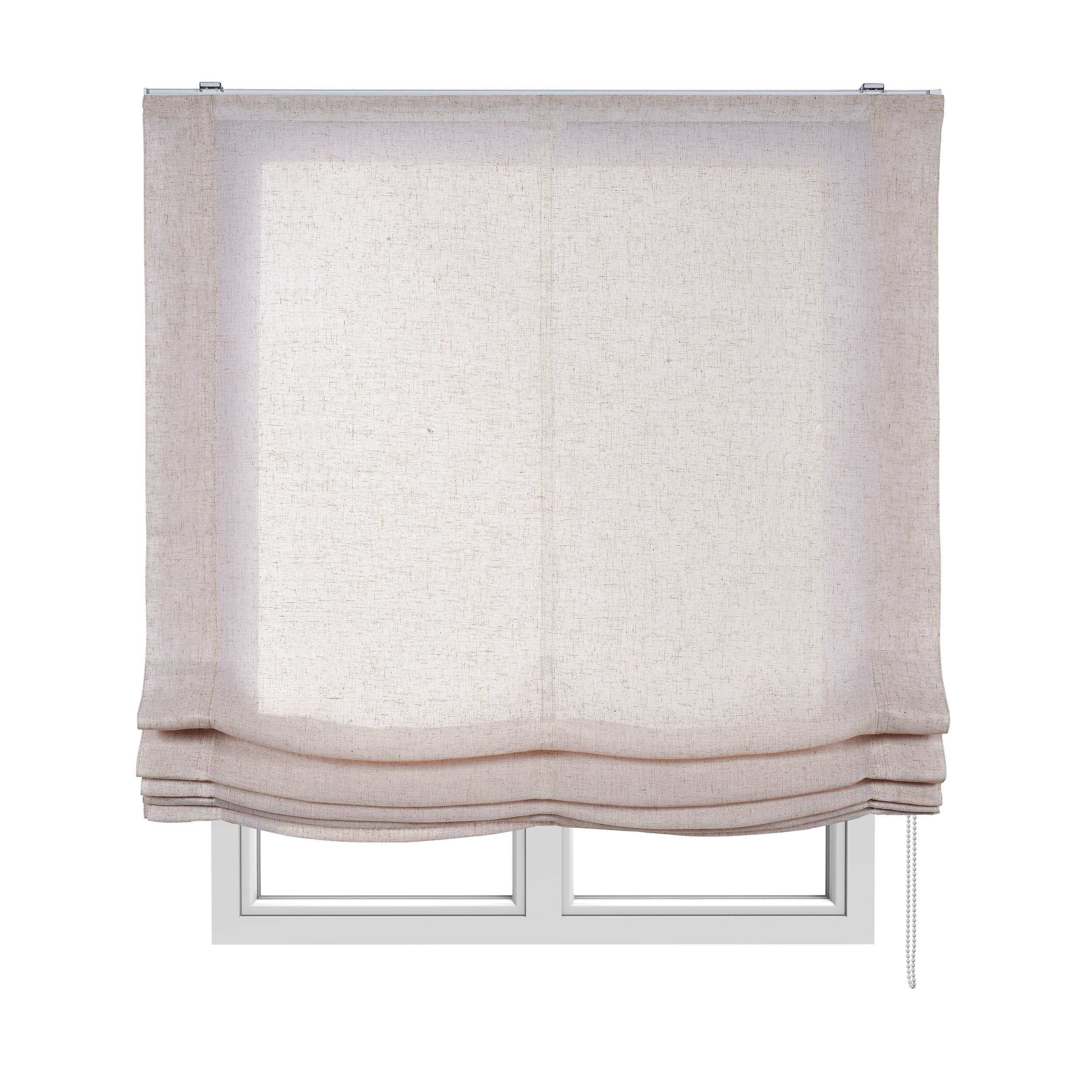 Estor plegable sin varillas, estor paqueto traslúcido beige, 60 x 175cm