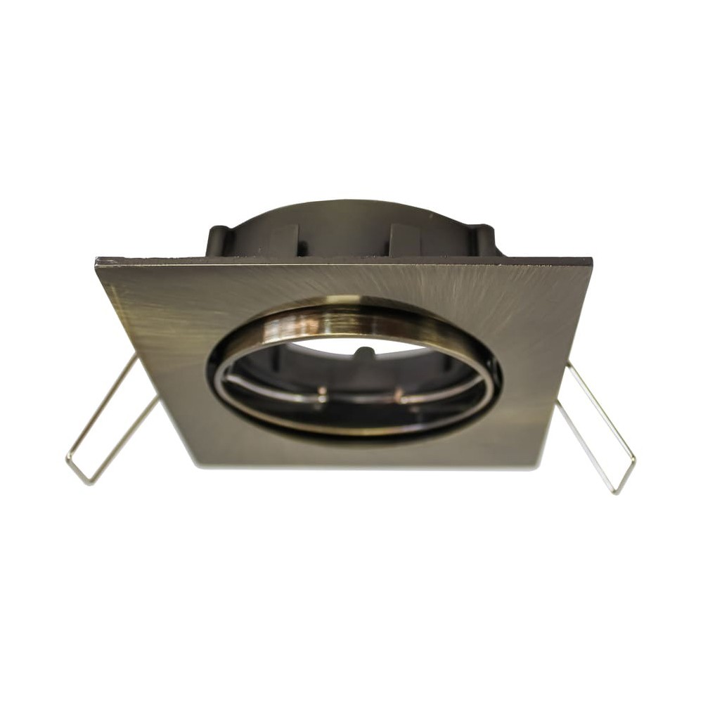 Foco empotrable basculante basic cuadrado oro viejo wonderlamp 1xgu10