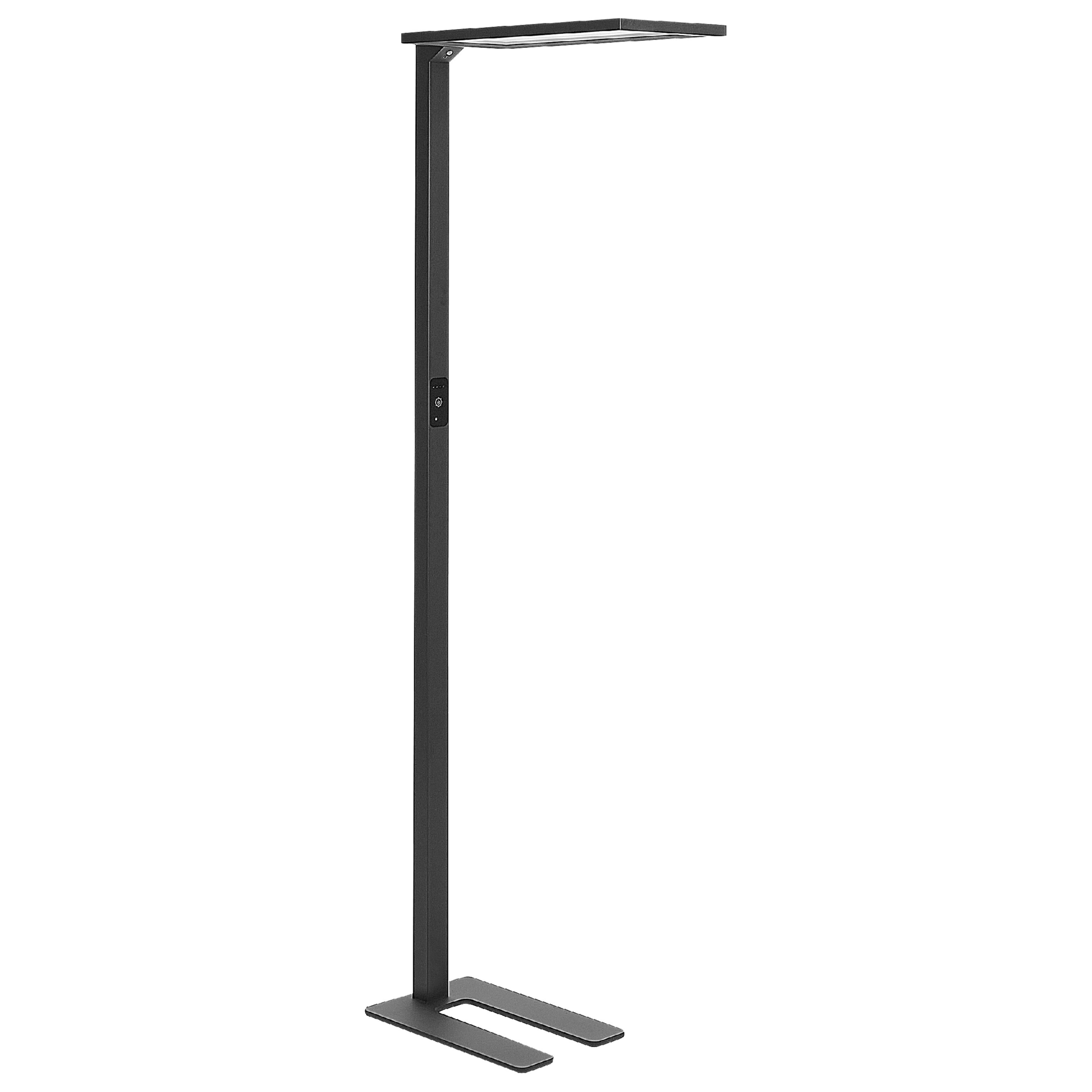Lámpara LED de pie orion con sensor de movimiento metal negro