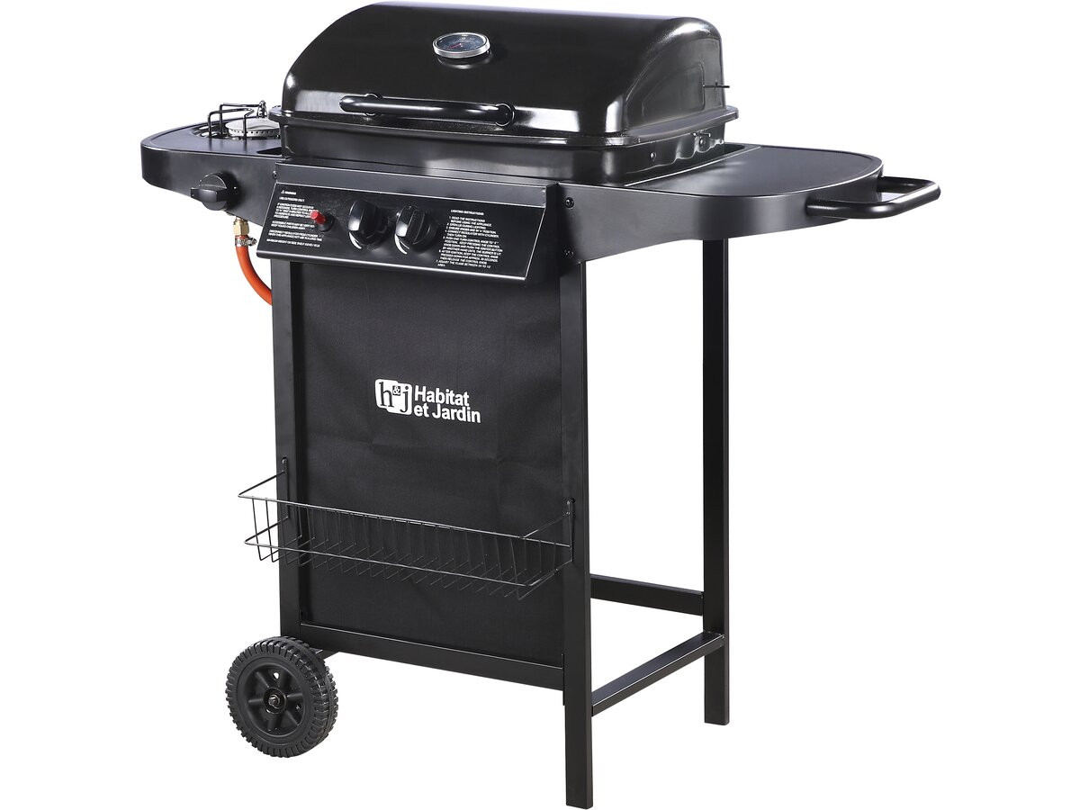 Babarcoa a gas "party 3" - 3 quemadores (1 lateral) - 5,8kw - negro