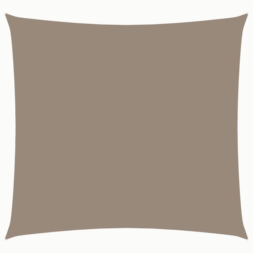 Toldo de vela cuadrado tela oxford gris taupe 4x4 m