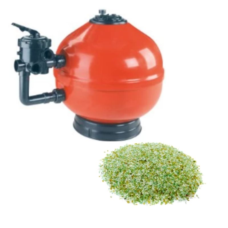 Filtro volcano 500 qp 9m3/h + vidrio