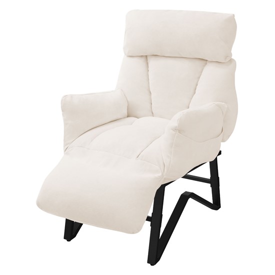 Sillón de relax para el salón butaca con respaldo inclinado arena