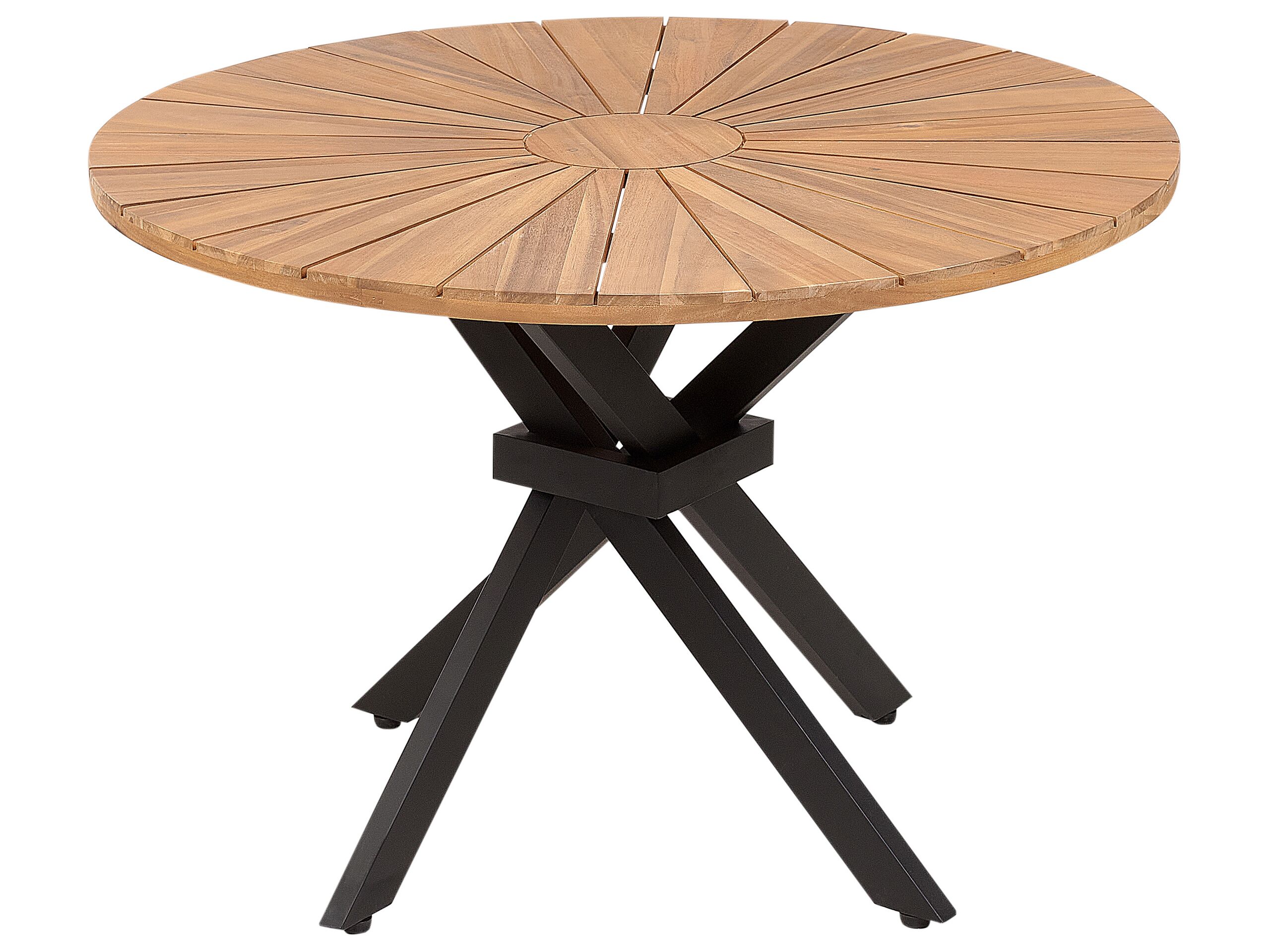 Mesa de jardín cissone 110 cm 110 cm madera de acacia marrón