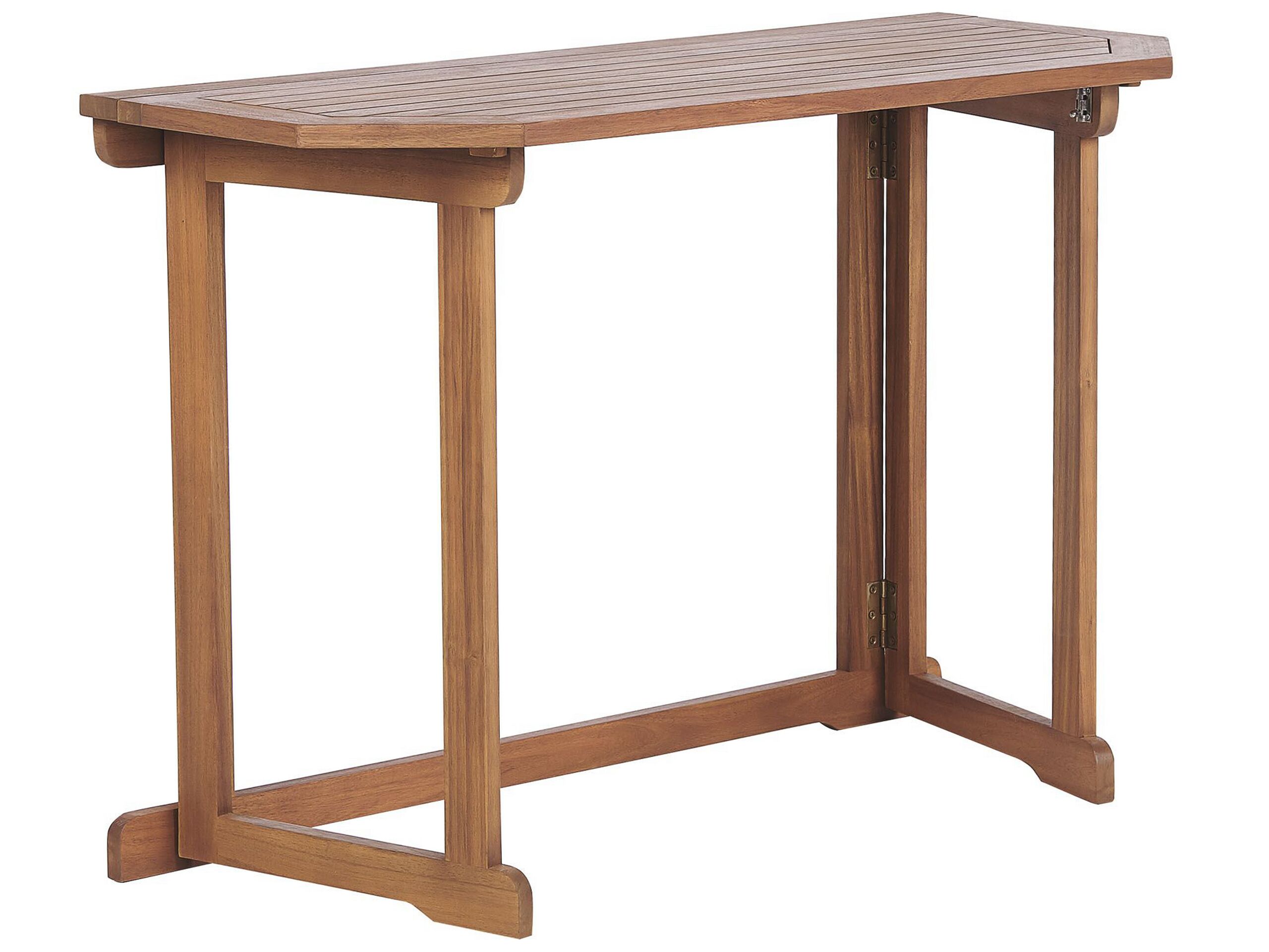 Mesa de balcón treia 110 cm 47 cm madera de acacia marrón