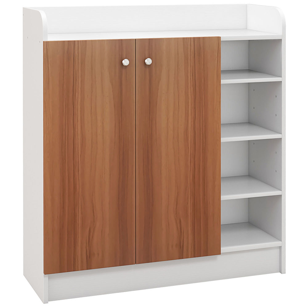 Zapatero 83x30x90 cm color marrón Homcom, hogar - muebles de recibidor