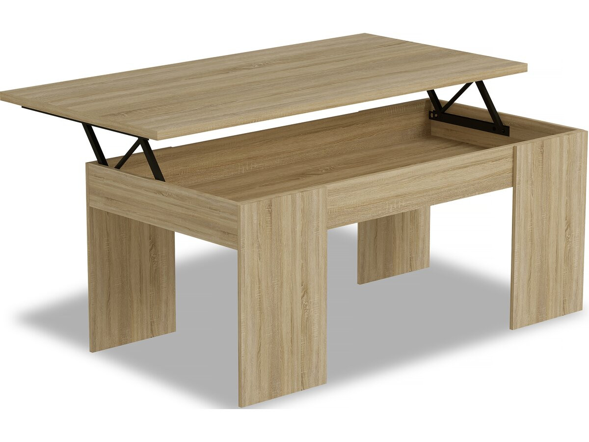 Mesa de centro "diana" - 102 x 50 x 43 cm - roble
