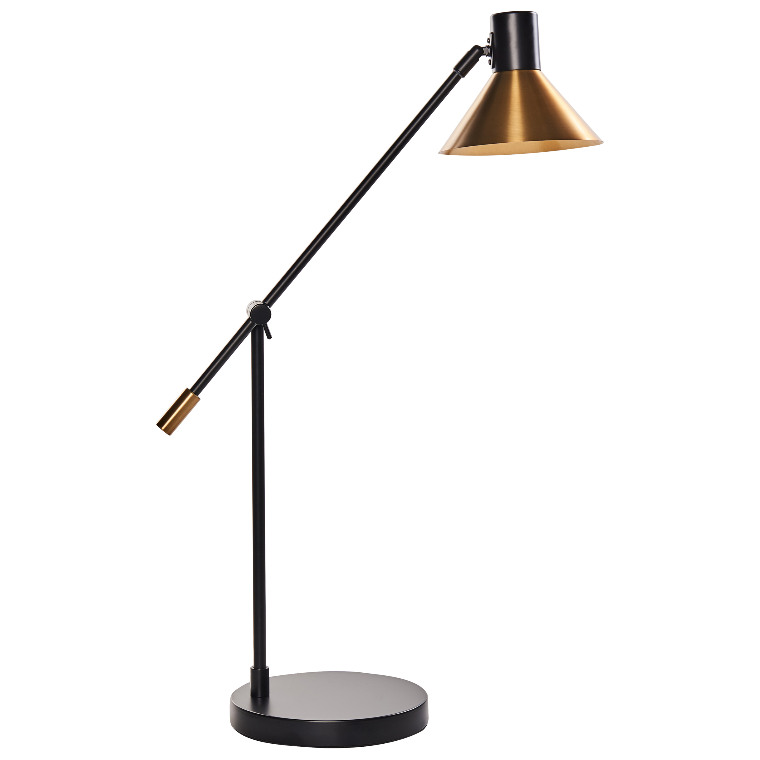 Lámpara de escritorio pinkeen metal dorado