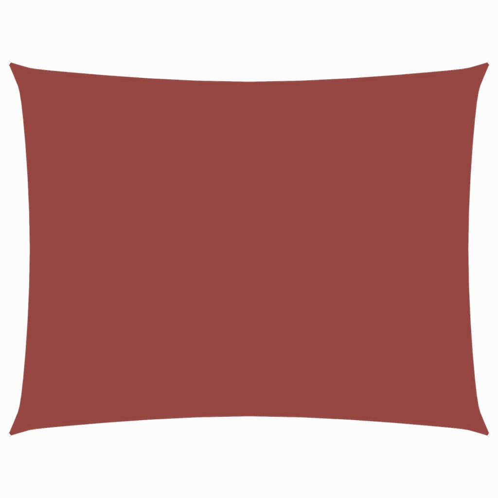 vidaXL toldo de vela rectangular tela oxford terracota 2x4 m