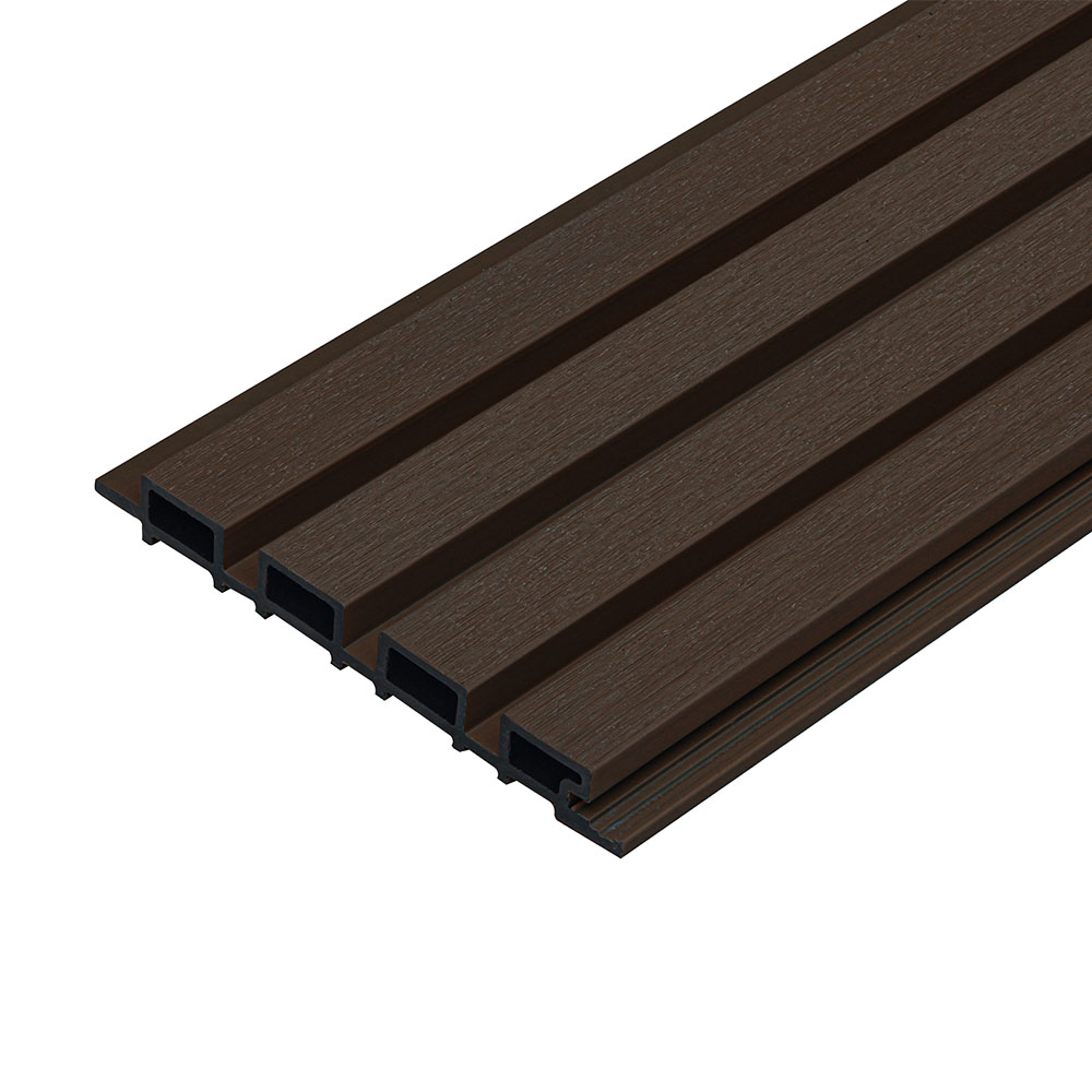 Revestimiento de fachada de wpc duvar - 10 m² nogal